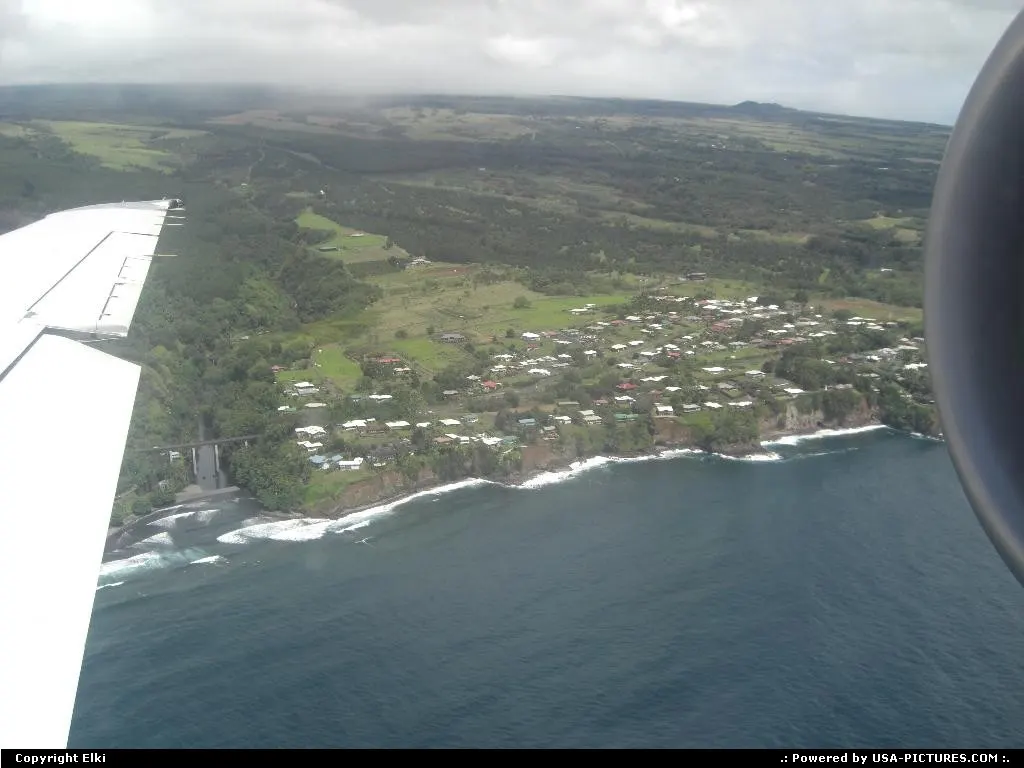 Arriving in Big Island, almost in Hilo