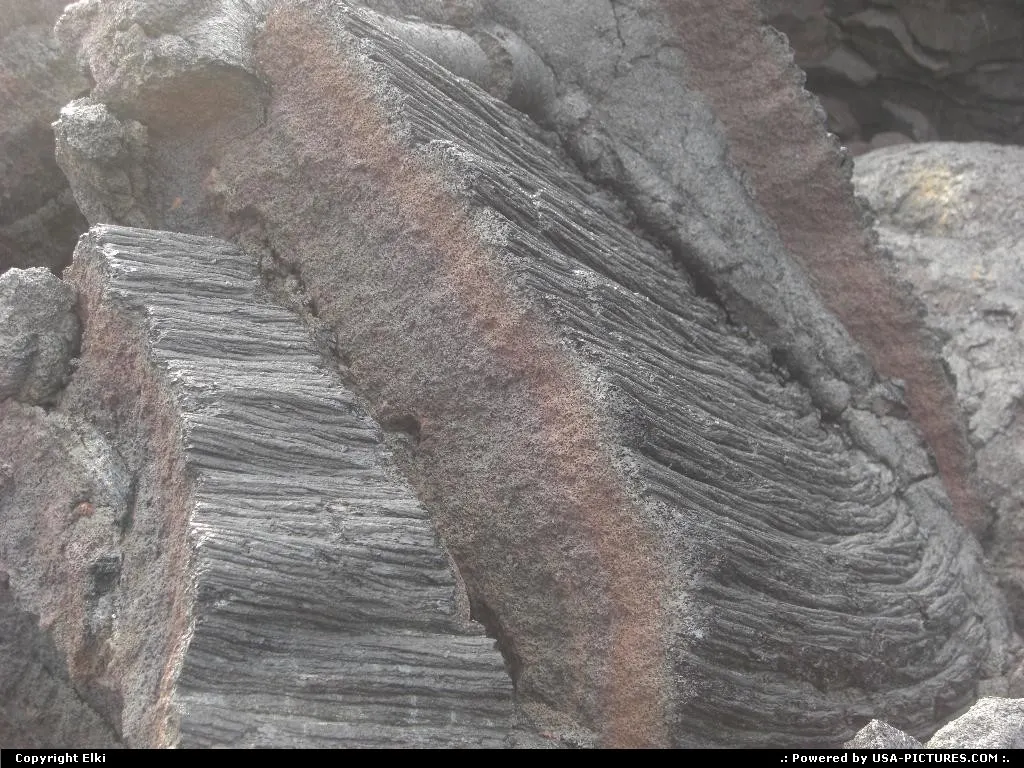 A piece of broken lava