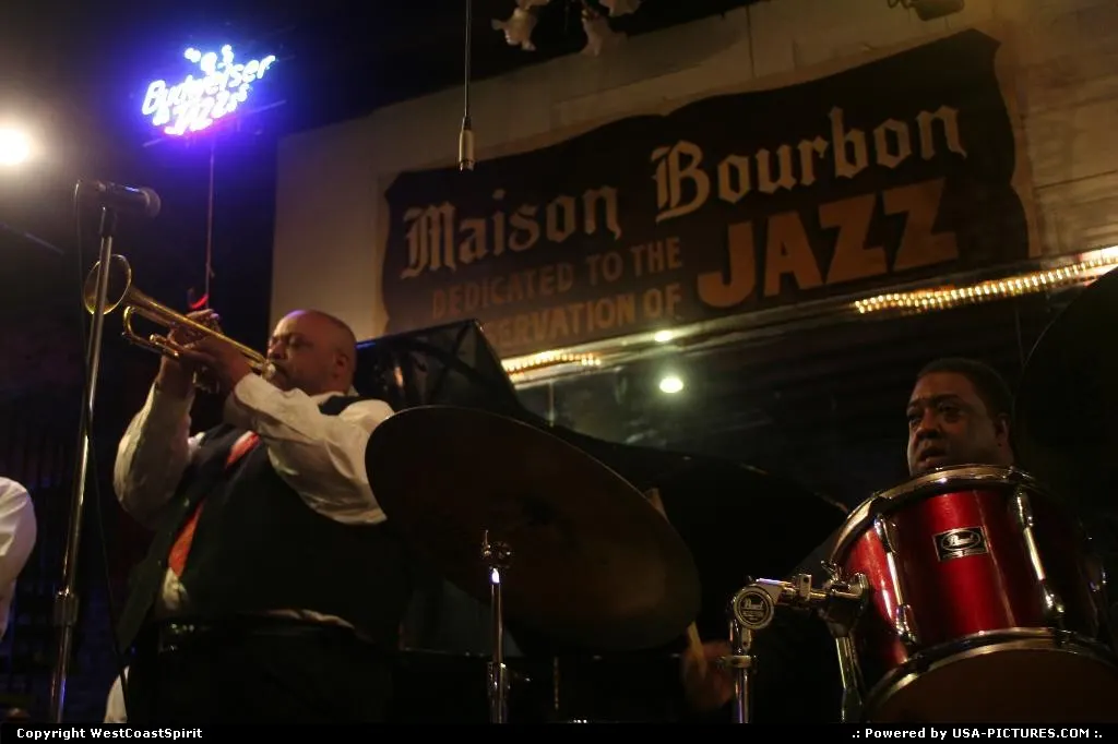 Dwayne Burns and his New Orleans Band, performing really nice live Jazz at Maison Bourb...