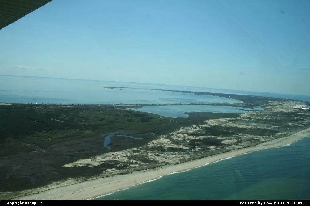 View of cape code from plane