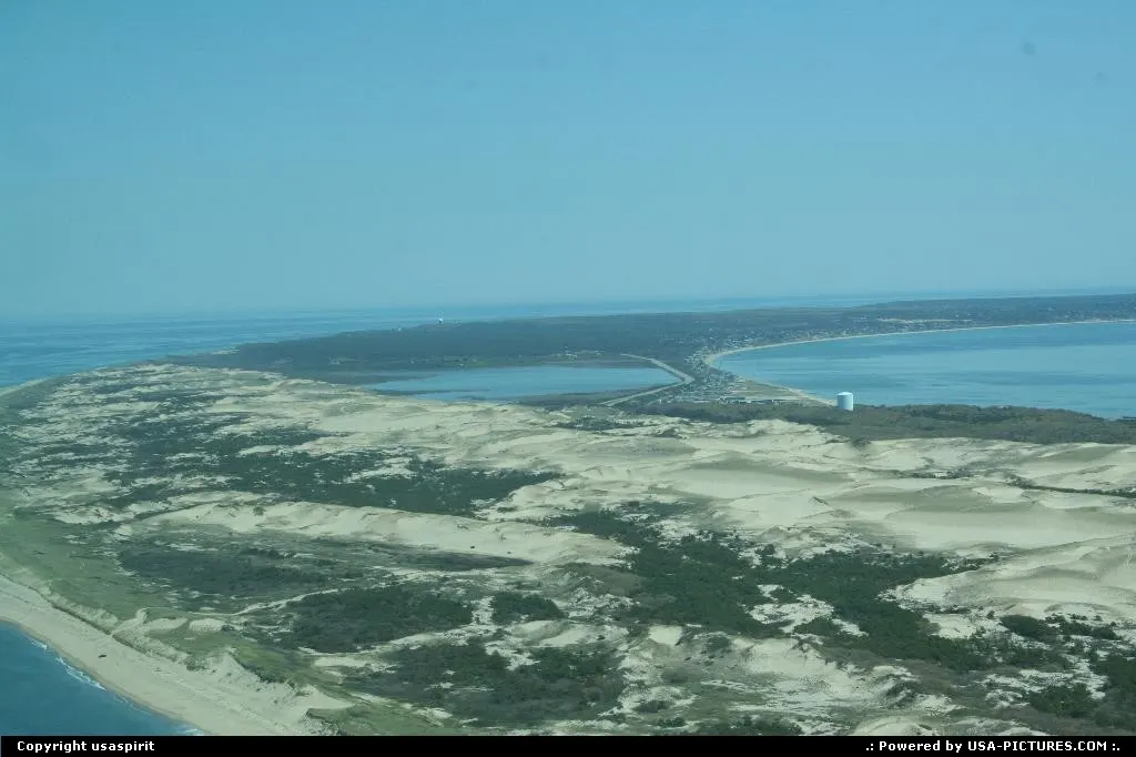 View of cape code from plane
