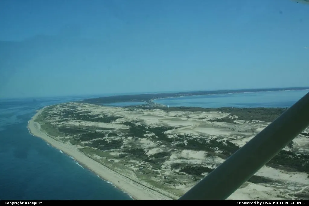 View of cape code from plane