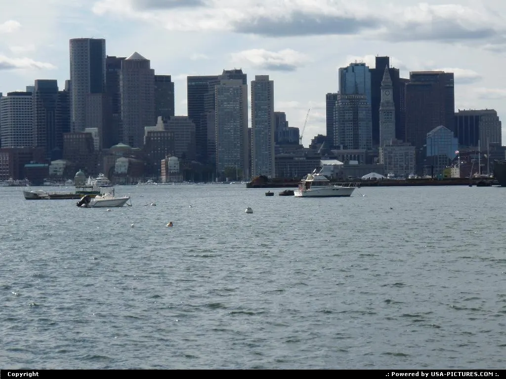 Boston Harbor from the airport.