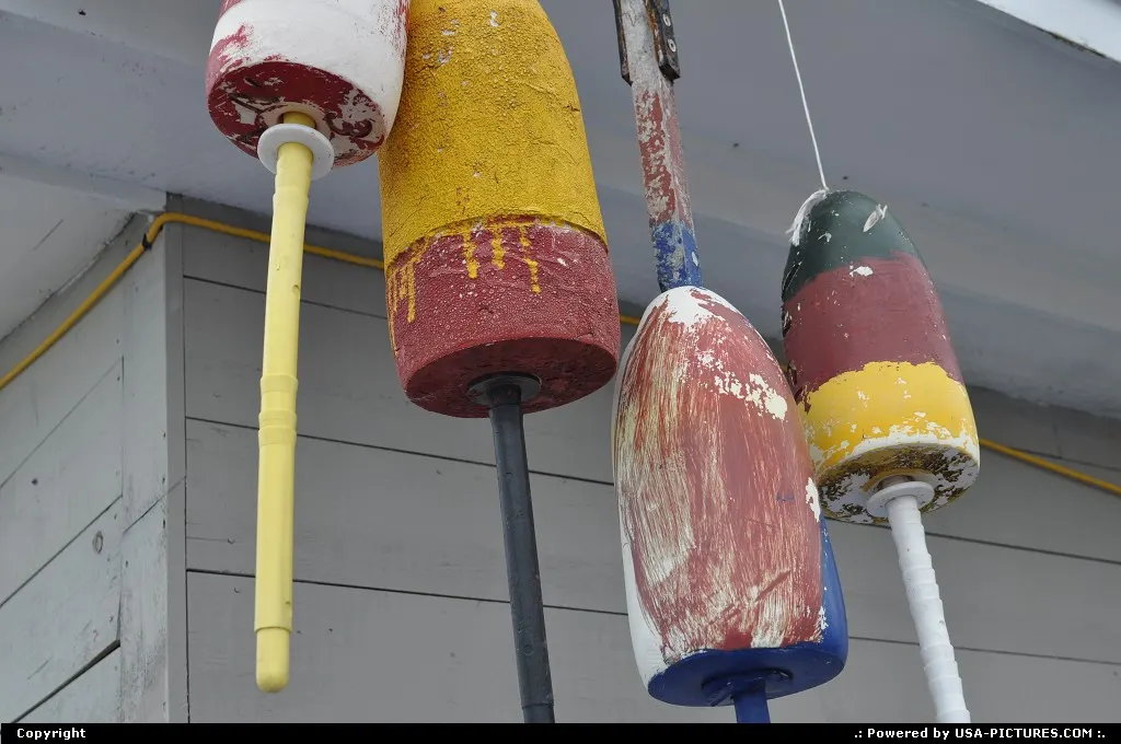 Rockport MA lobster trap floats