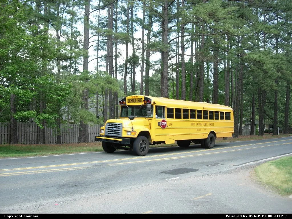 Charlotte North-carolina schoolbus