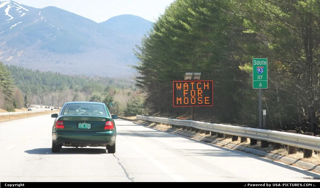 Driving to boston in New Hampsire, this part of USA is really nice, forest, mountain, w...