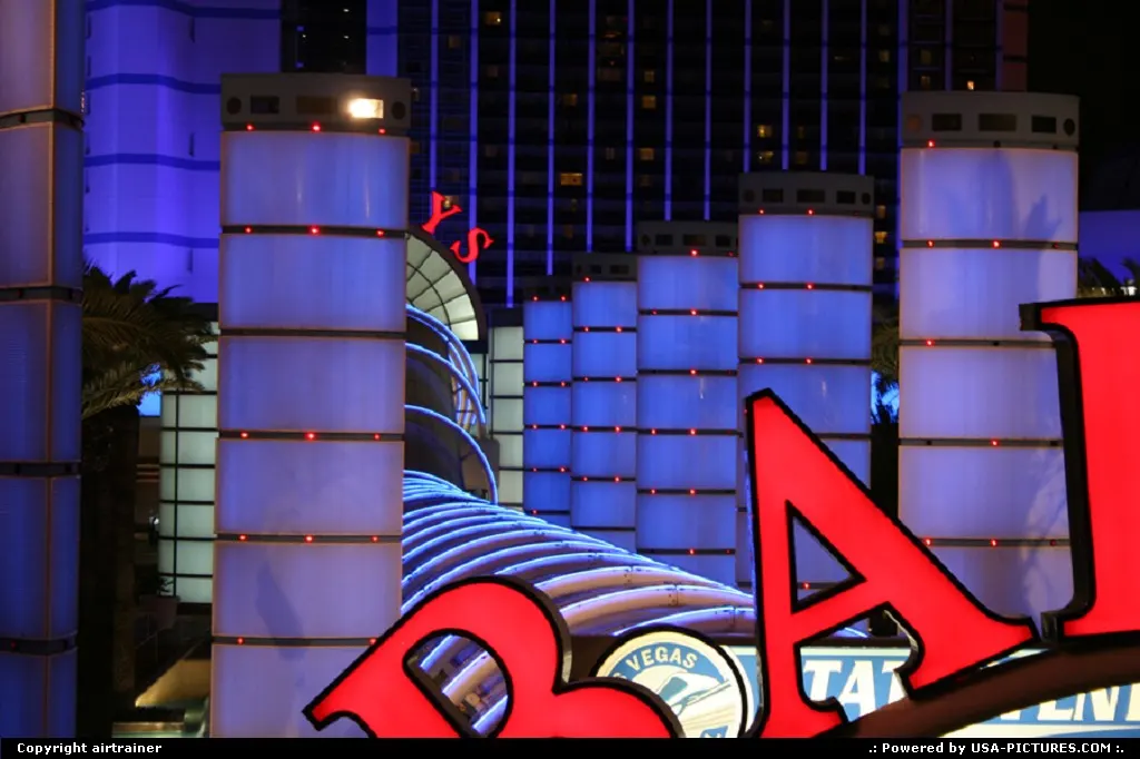 Entrance of the famous casino Bally's