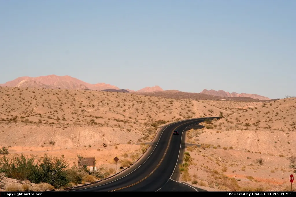 Northshore road, north of Lake Mead.