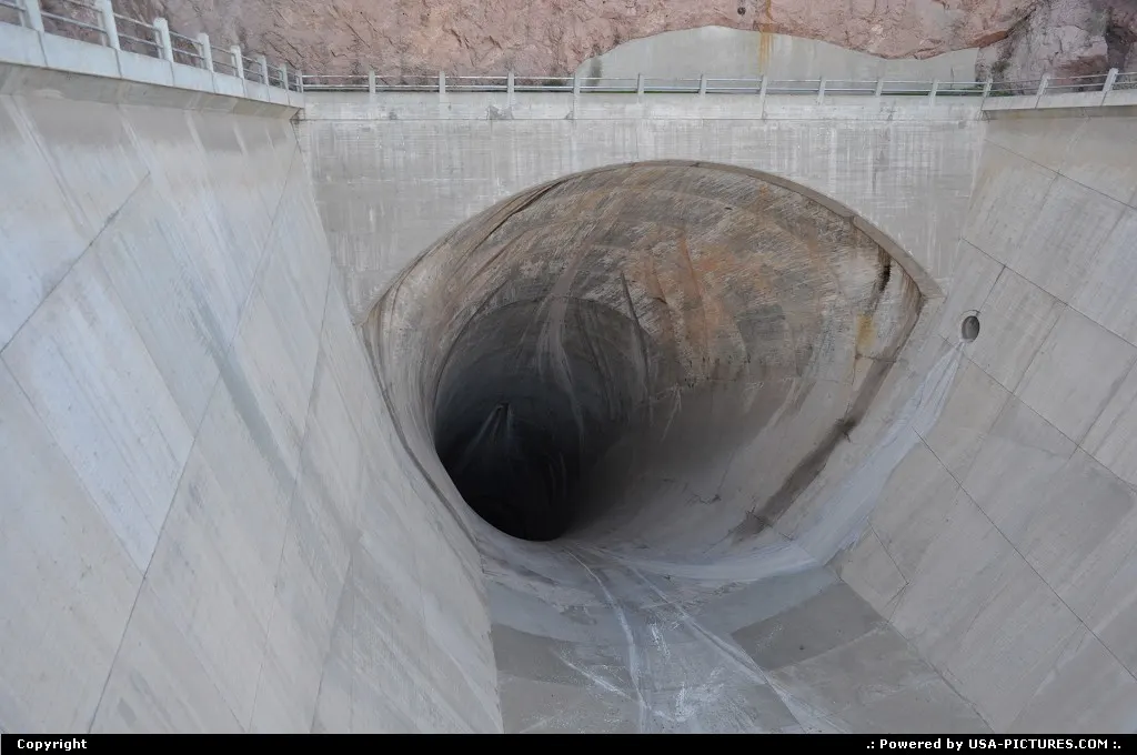 One of the two hoover dam intake bypass, should the main ones became inoperative, clogg...