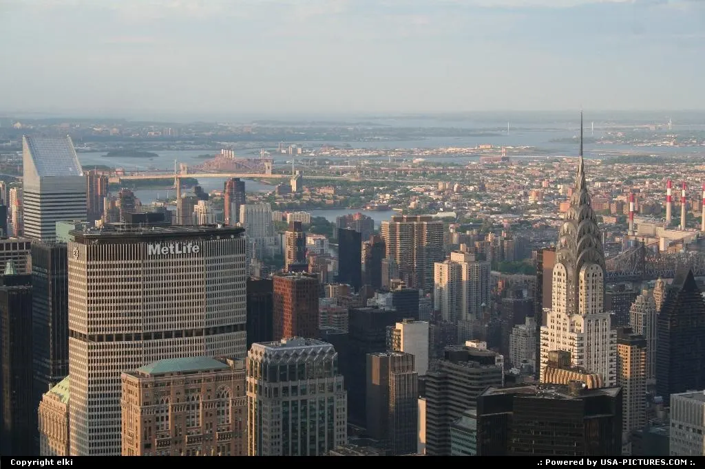 Chrysler building pan am building, view from empire state