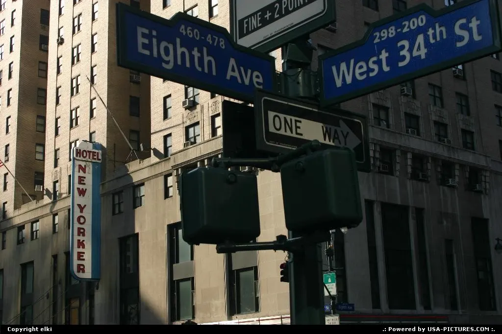 New york streets sign