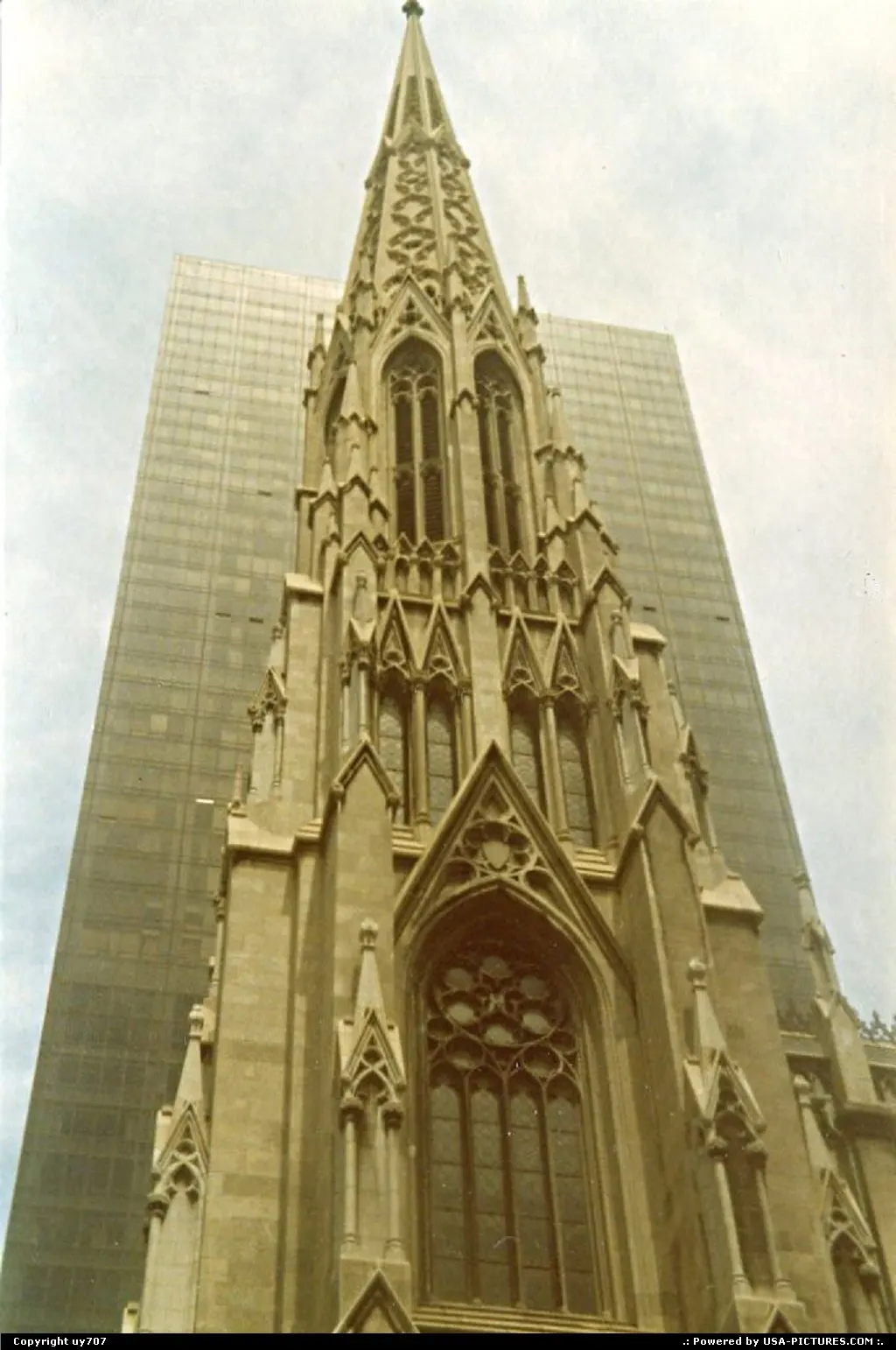 At time church spires can get the best on otherwise taller buildings as far height is c...