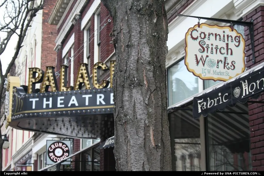 Historical district, corning NY.
