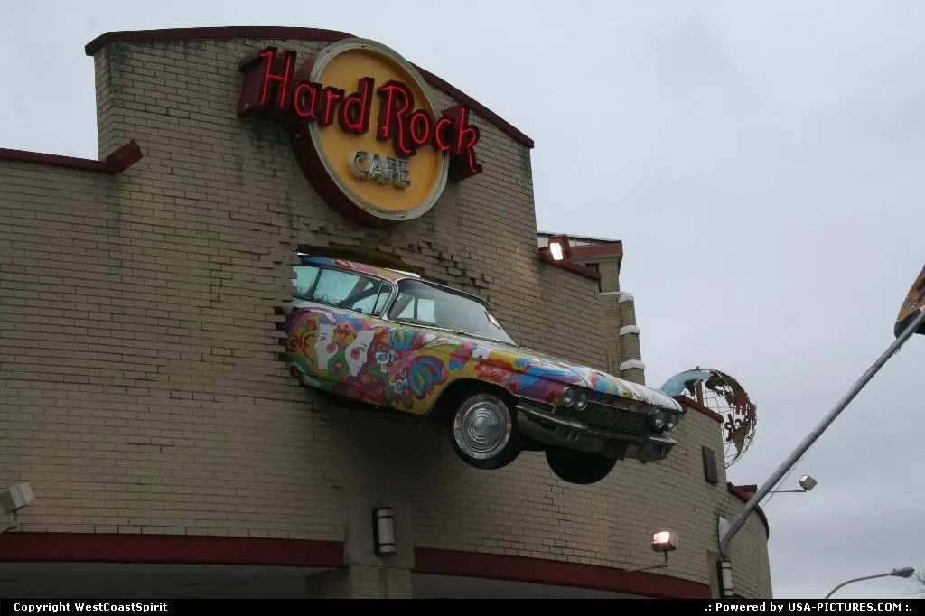 Yet another Hard Rock Café themed entrance.