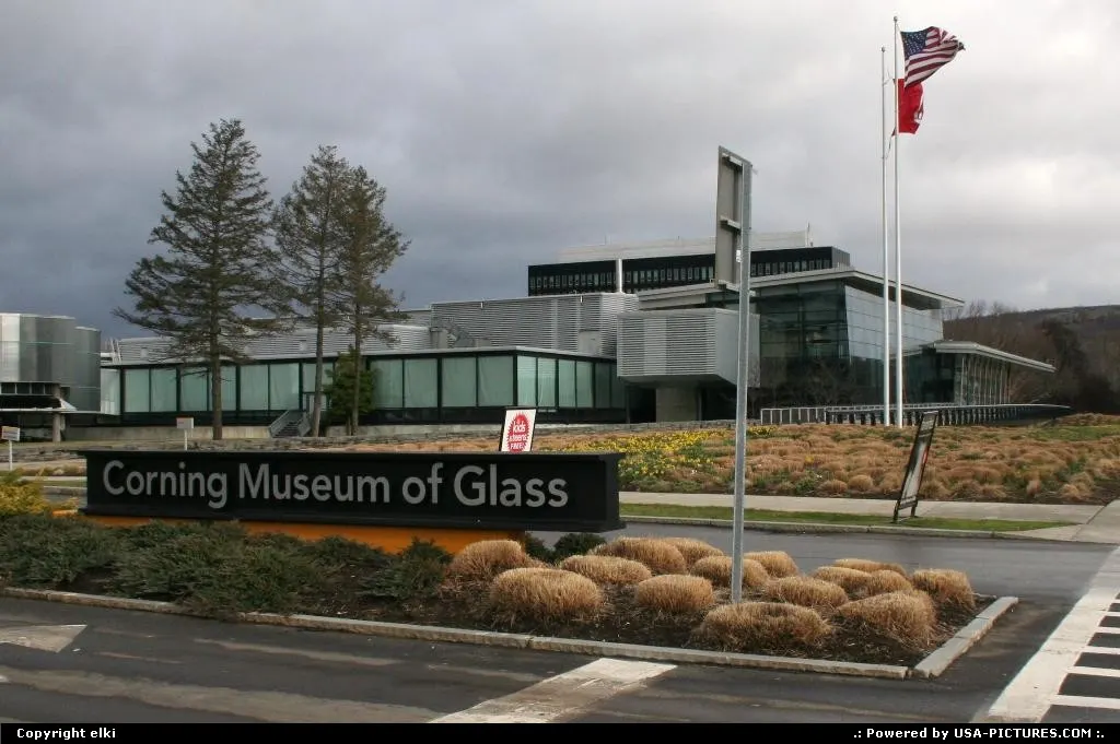 Corning glass museum. One the world's most comprehensive collections of glass.