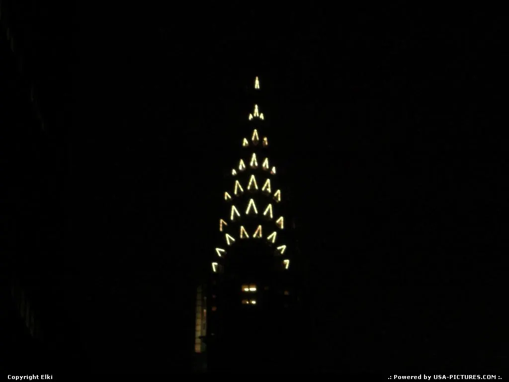 Chrysler Building by night