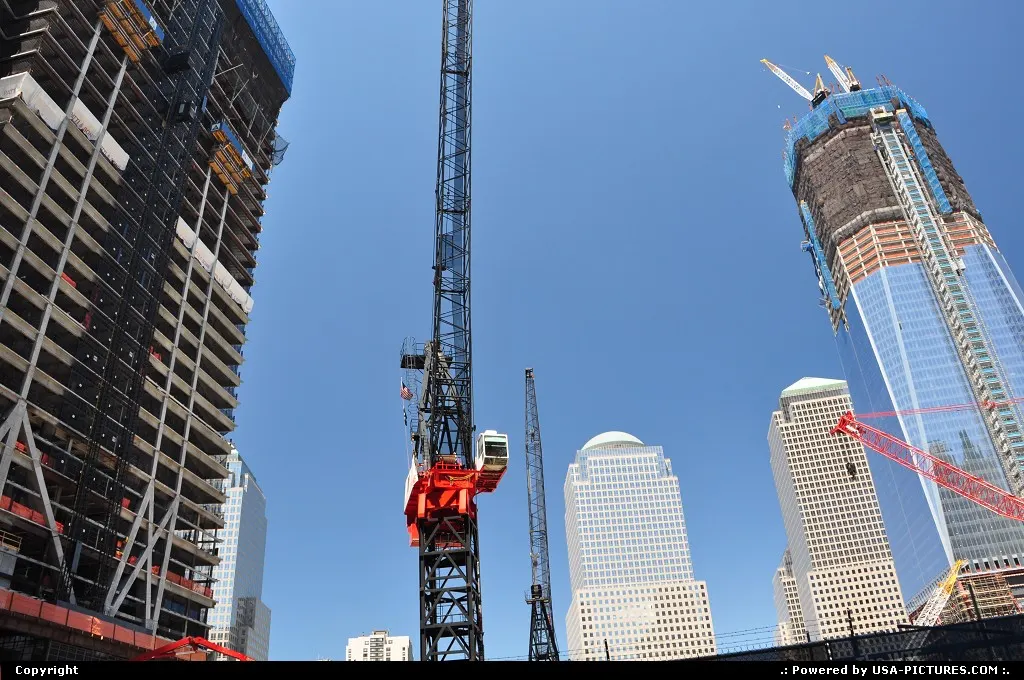 One World Trade Center taking shape (seen here as of 07/2011).