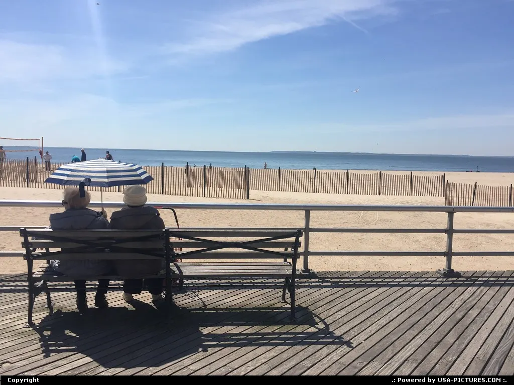Brighton Beach in Coney Island, NYC
