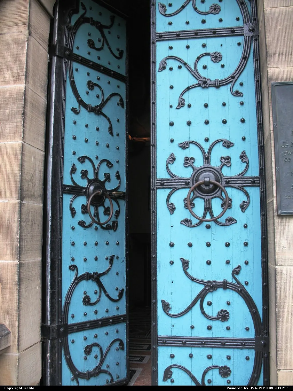Door at Garfield Monument, Lake View Cemetery. Cleveland, Ohio