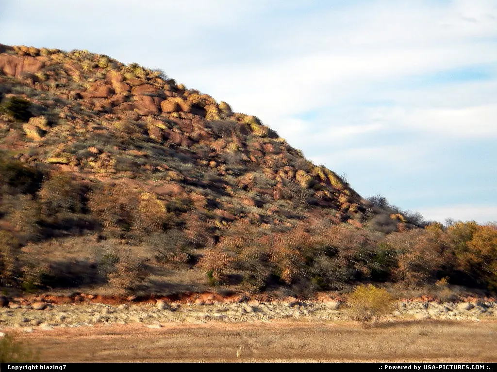 Quartz Mountain in the Wichita Mountains of Southwest Oklahoma in late Autumn