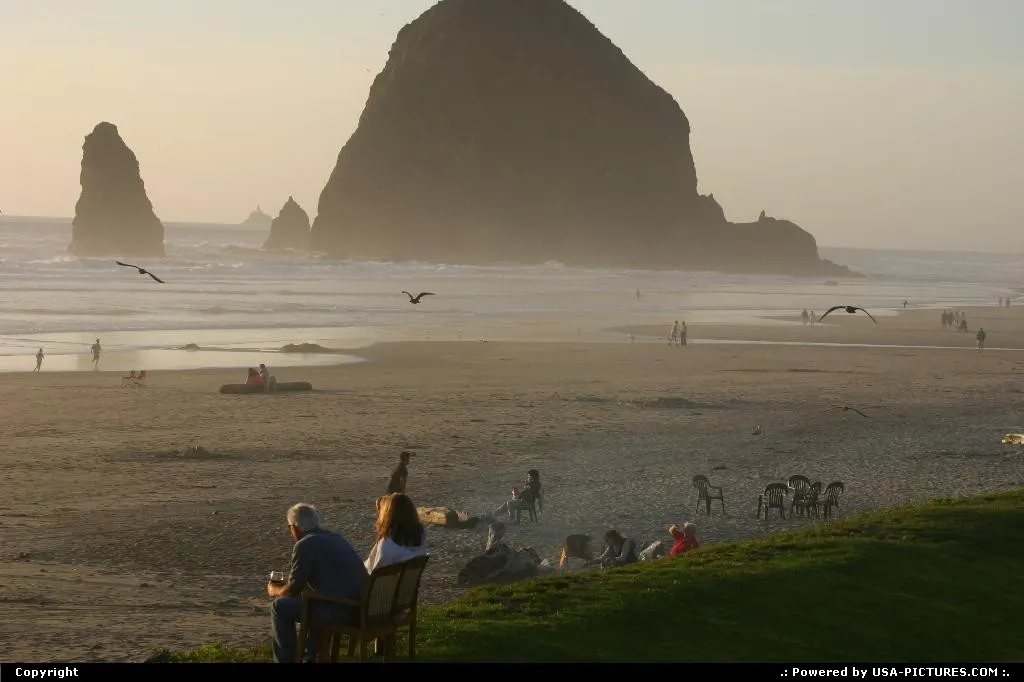 Amazing Cannon Beach at sunset
