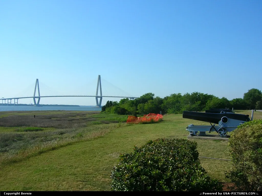 Arthur Ravenel Jr bridge viewed from Patriot's Point