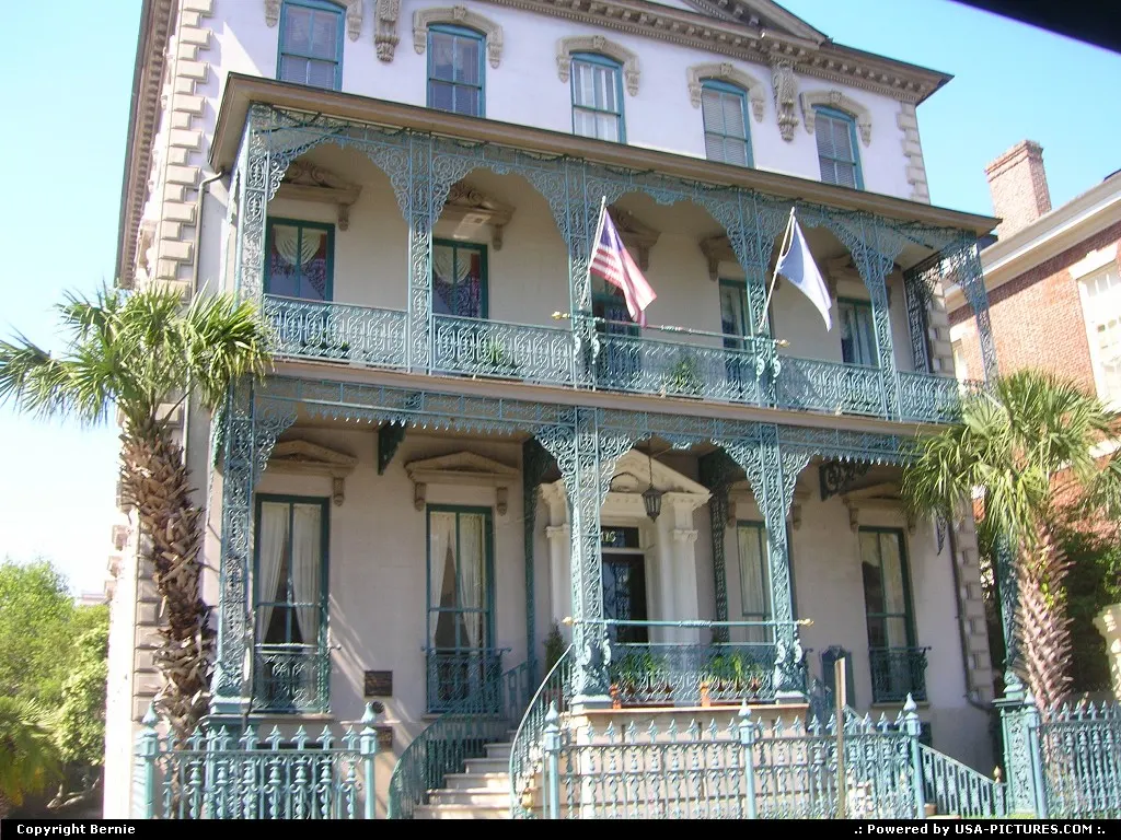One among hundreds of lovely colonial mansions in the beautiful city of Charleston.