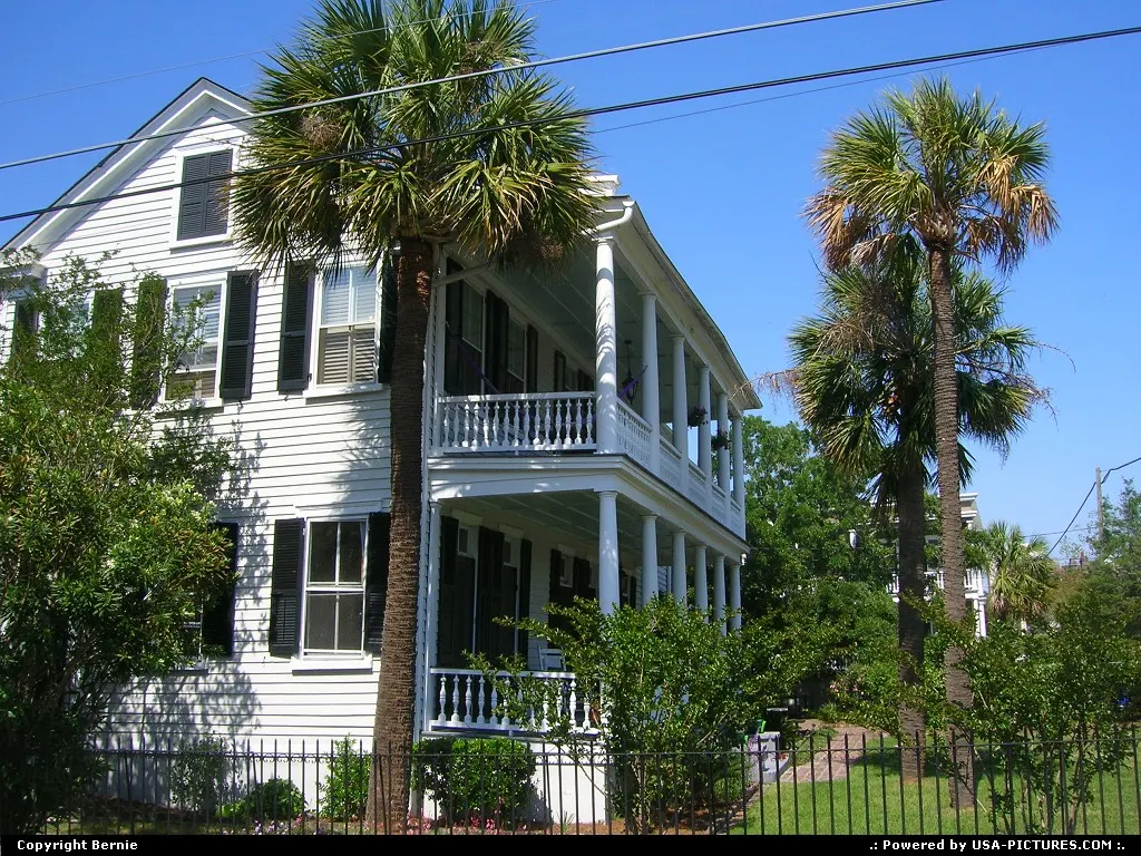 One among hundreds of lovely colonial houses in the beautiful city of Charleston.