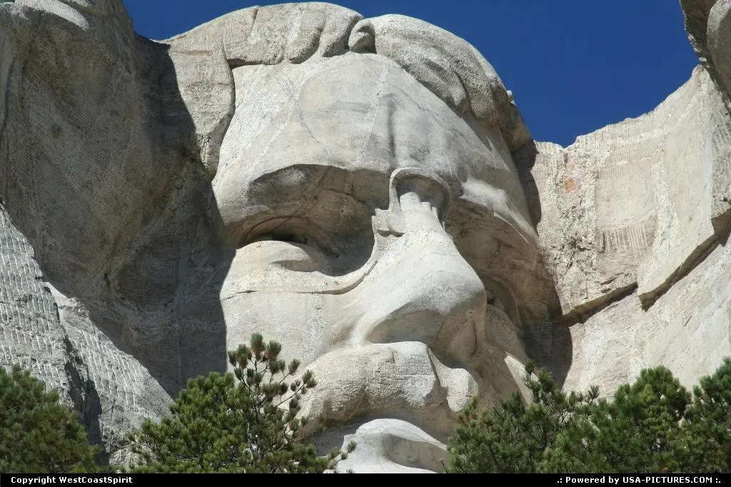 Mount Rushmore National Memorial sculpture by Gutzon Borglum represents the first 150 y...