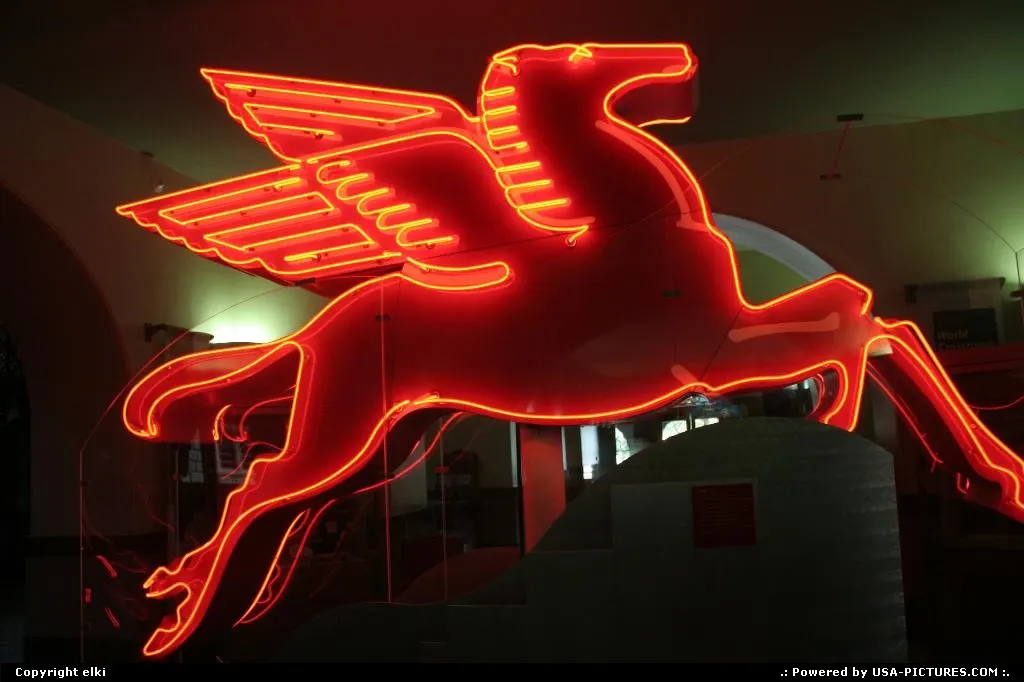 Famous pegasus, in the red museum. A vintage one it was used in a gas station !!!
