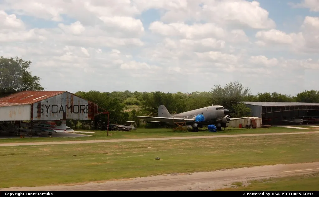 Abandoned plane at Sycamore Airport near Fort Worth.
