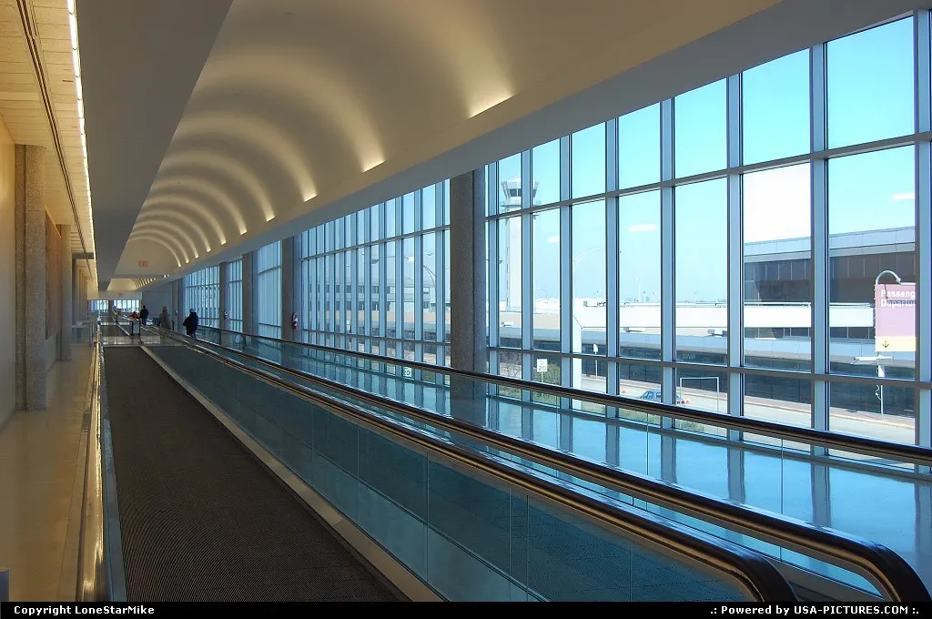 DAL - Dallas Love Field. Sky bridge connecting parking garage to main terminal.