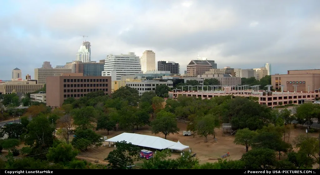 Austin Skyline from 7th floor of Brackenridge Hospital Garage