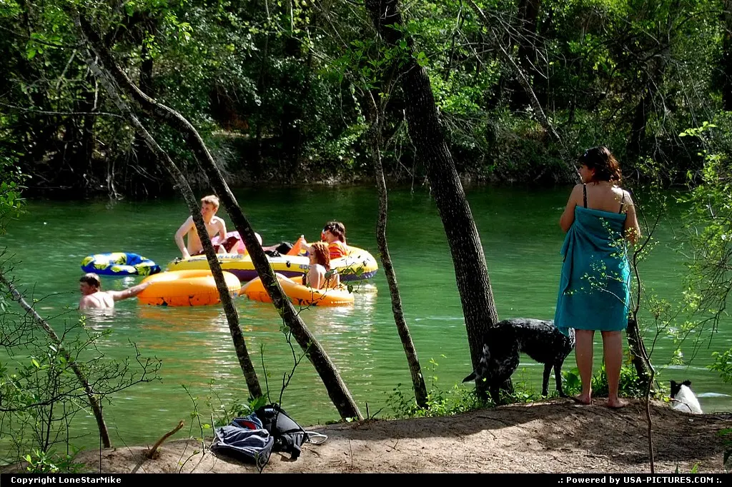 Tubers on Barton Creek