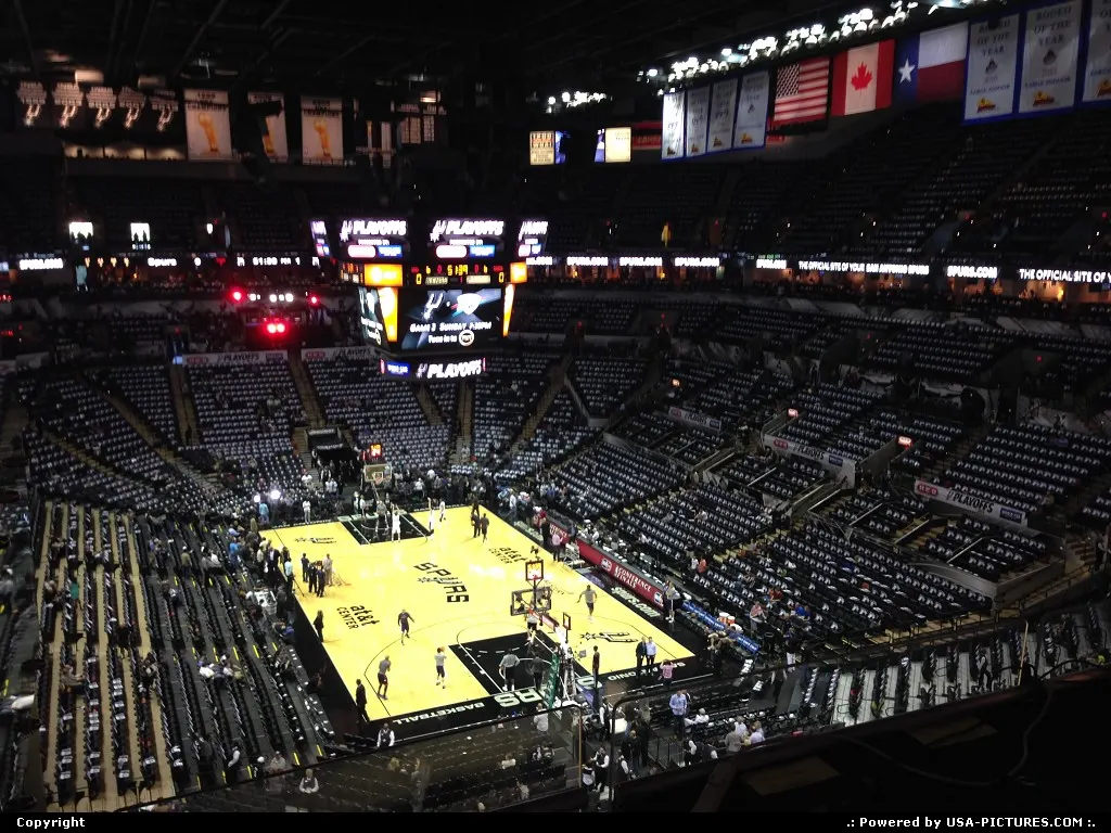 AT&T Center getting ready for yet another playoffs game tonight.