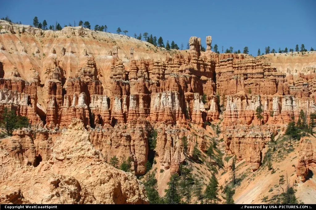 The shape of the canyon from one of the numerous trails.