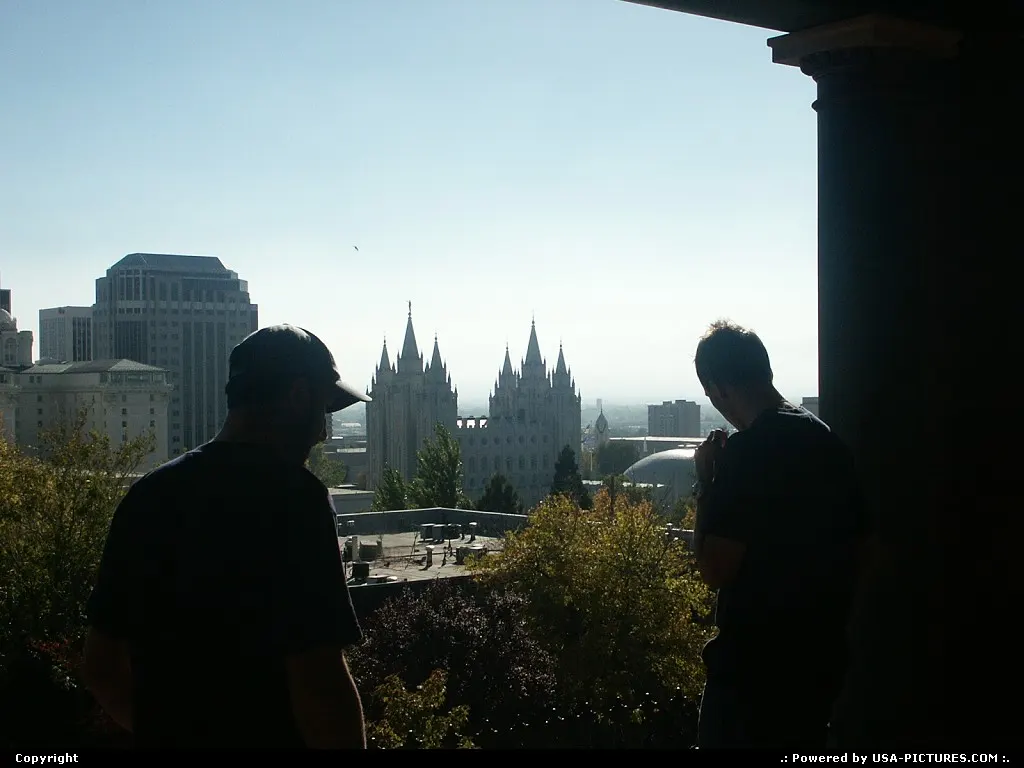 Downtown Salt Lake City during our