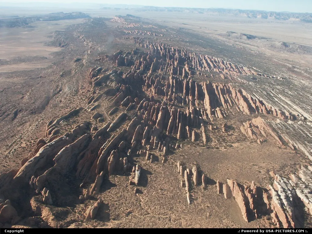 Devils garden from above. During our