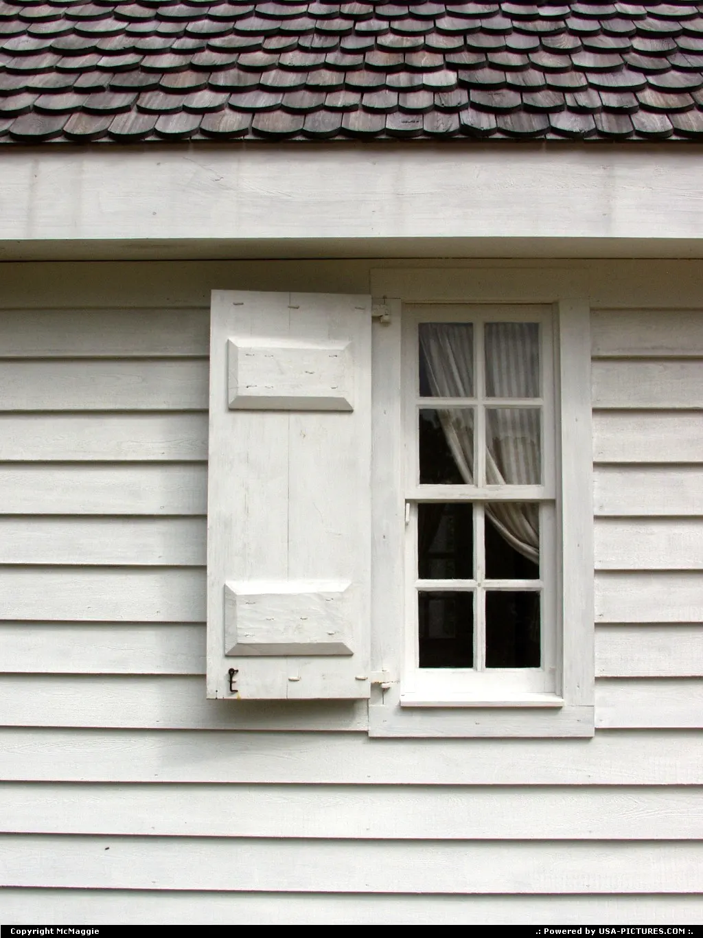 Lightfoot House window detail, Freedom Park, free black settlement, James City County,...