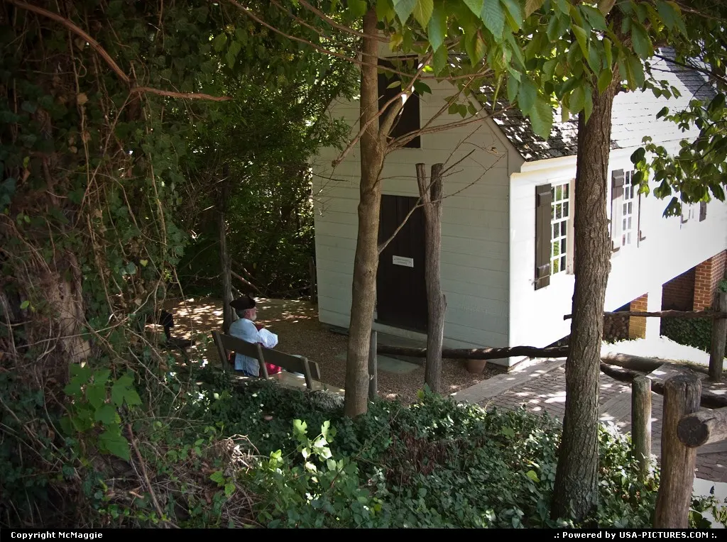 Cabinetmaker's Shop, Nicholson Street, Colonial Williamsburg, Williamsburg, Virginia.