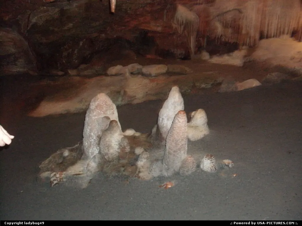Then as we went further into Shenandoah Caverns we came upon a family looking ready to...
