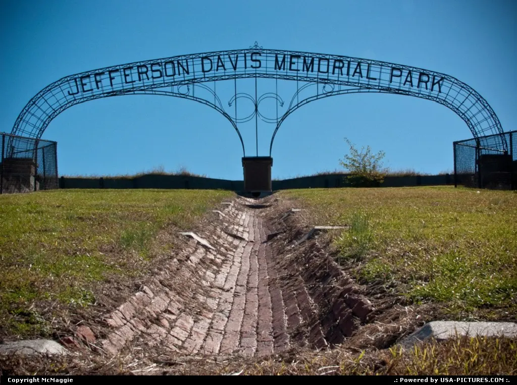 Jefferson Davis Memorial Park, Fort Monroe, Virginia.