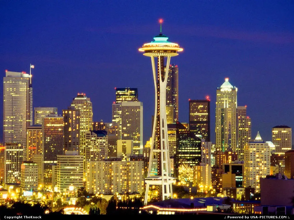 Night in seattle