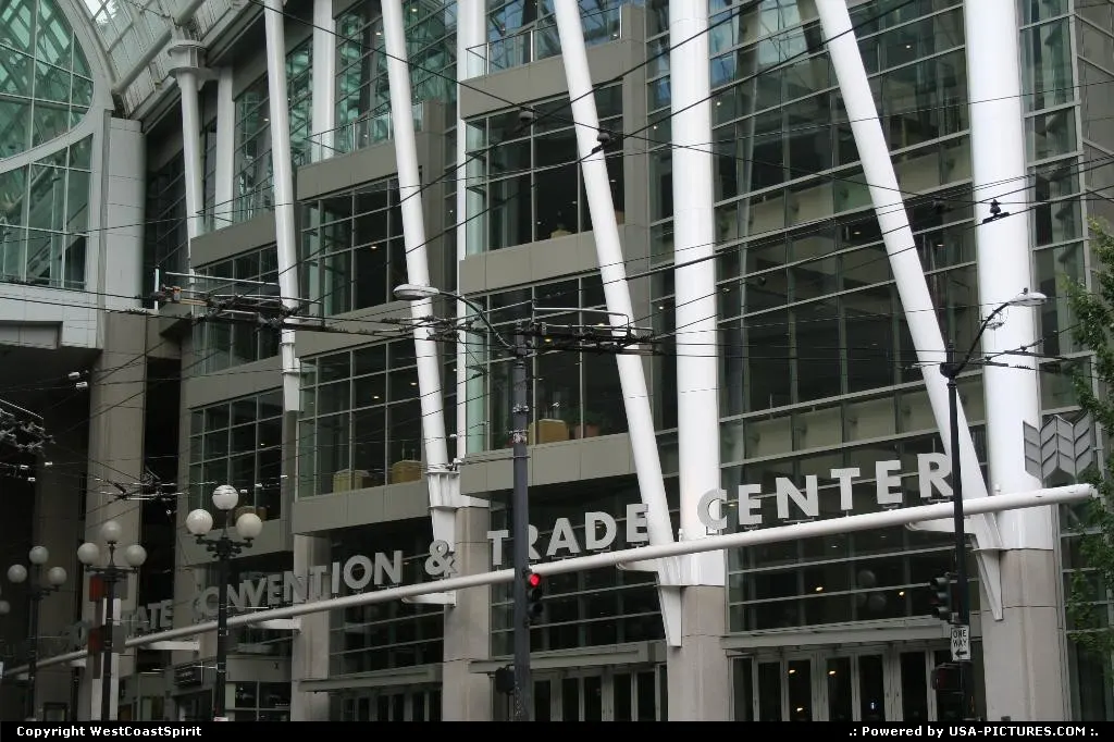 Washington State Convention & Trade Center in downtown Seattle, on Pike Street.
