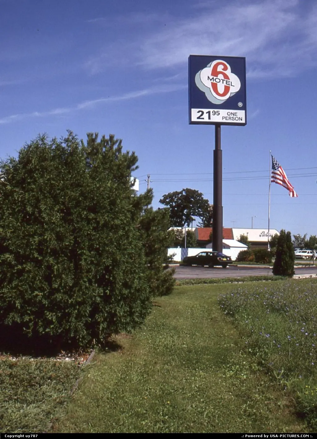 Motel 6 when accomadation was this real cheap