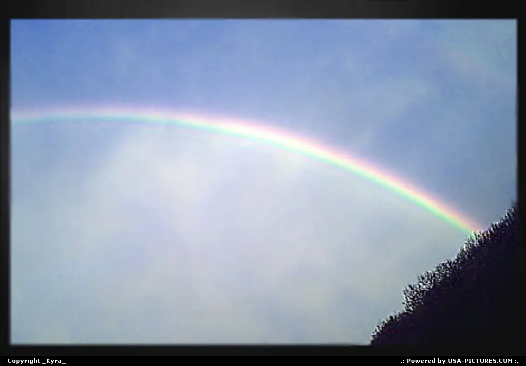 Justice W-virginia rainbow, sky, colorful, mountains, mist